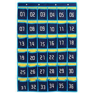 numbered hanging over the door closet organizer